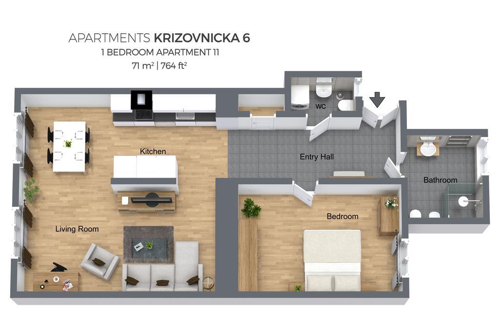 Apartments Krizovnicka Прага Стая снимка